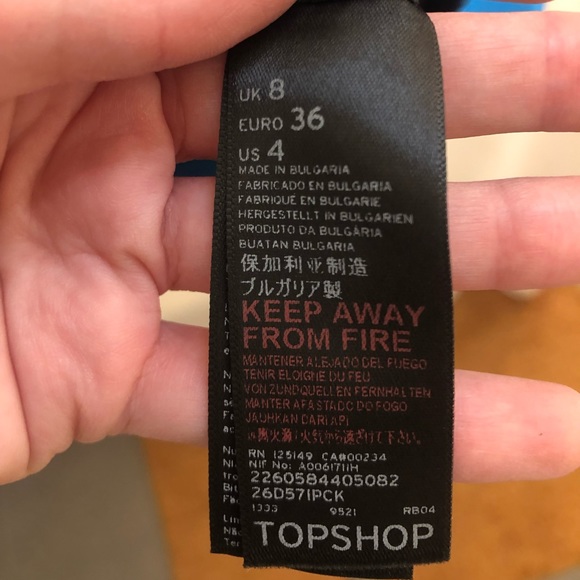 Topshop Blue Satin Dress - Picture 13 of 14